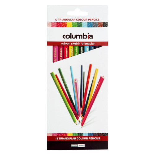 Columbia Colour Sketch Colour Pencils Triangular Pack 12