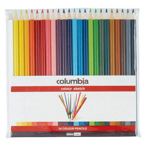 Columbia Colour Sketch Colour Pencils Round Wallet 24