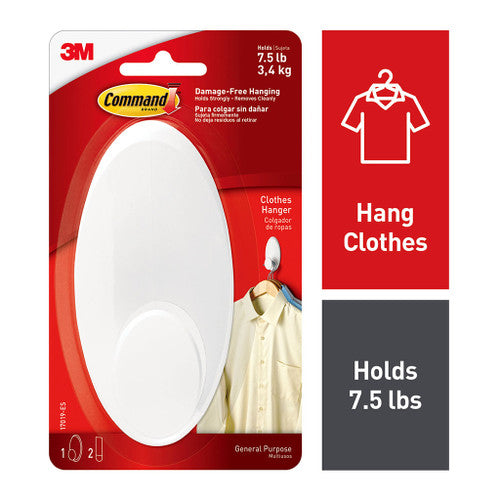 Command Clothes Hanger Large White (3.4kg)