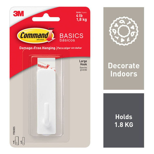Command Basic Hook Large White (1.8kg)