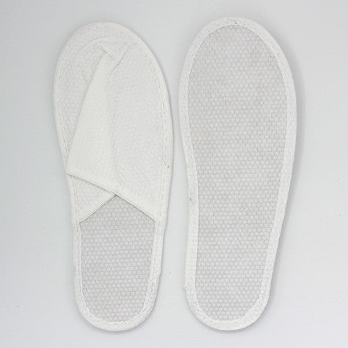 Compass Eco Slippers Closed Toe in Bio Bag White