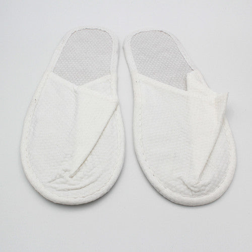 Compass Eco Slippers Closed Toe in Bio Bag White