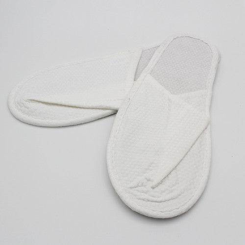 Compass Eco Slippers Closed Toe in Bio Bag White