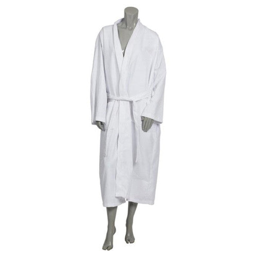 Compass Cotton Waffle Bathrobe White Pack of 10