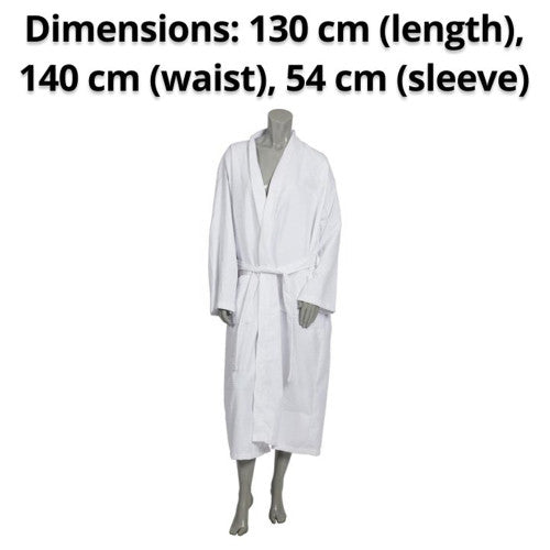 Compass Cotton Waffle Bathrobe White Pack of 10