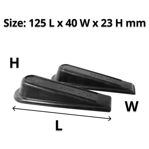 Compass Door Wedge Black Pack of 2