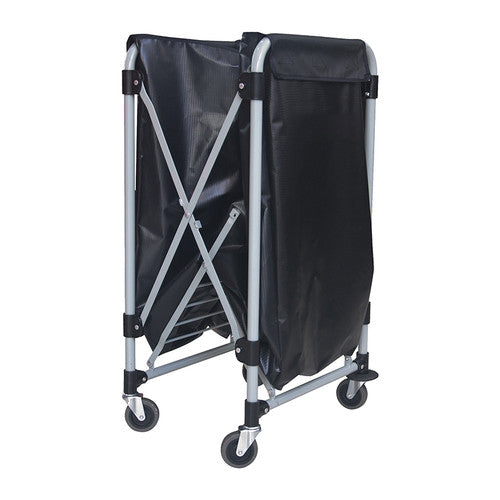 COMPASS LAUNDRY CART COLLAPSIBLE WITH VINYL BAGS (2 X 150L EACH)