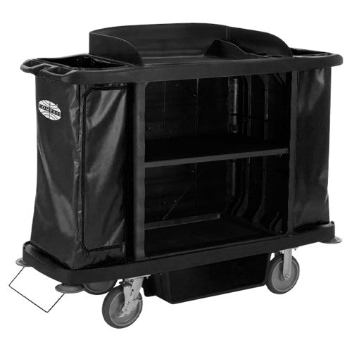 Compass Open Front Housekeeping Trolley Black