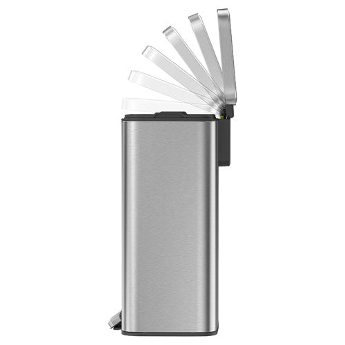 Compass Pedal Bin Brushed Stainless Steel 50L