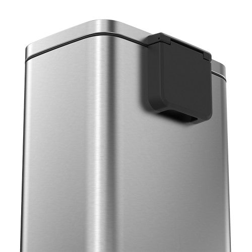 Compass Pedal Bin Brushed Stainless Steel 50L