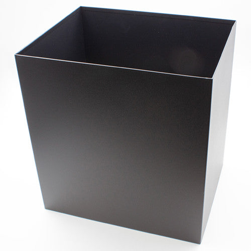 Compass Rectangular Dual Chamber Bin Powder Coated Black 14L Pack of 4