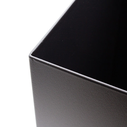 Compass Rectangular Dual Chamber Bin Powder Coated Black 14L Pack of 4