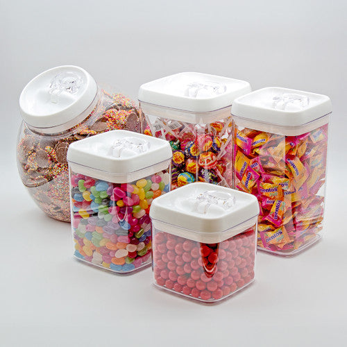 Connoisseur Flip-Tite Airtight and BPA Free Canister Square 1.7L