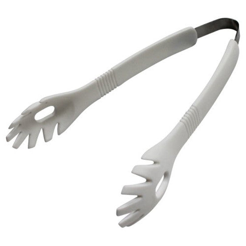 Connoisseur Plastic Salad Tongs White 23cm