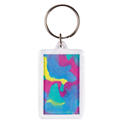 Creative School Supply Rectangle Key Ring Tags Pack of 10