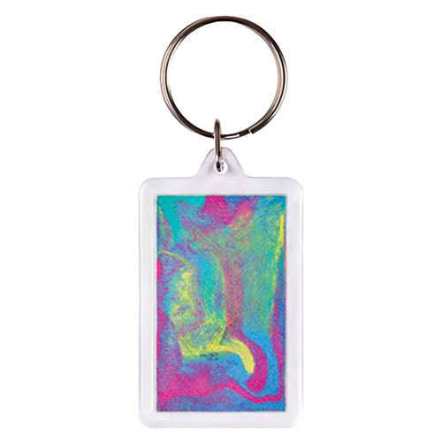 Creative School Supply Rectangle Key Ring Tags Pack of 10