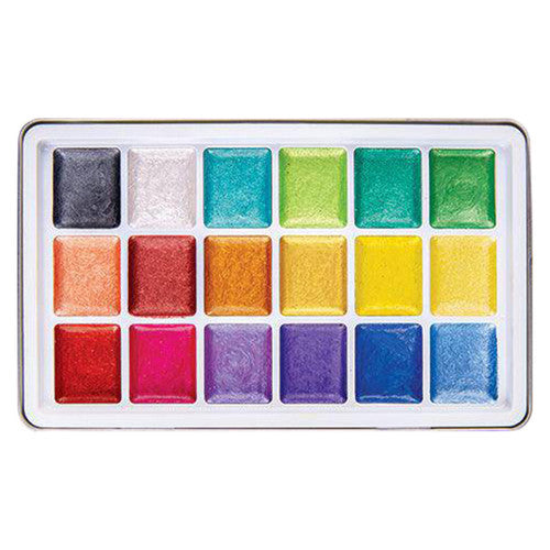 Creative School Supply Zart Primecolours Pearlescent Watercolours Pack of 18