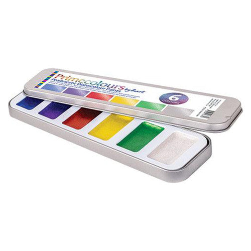Creative School Supply Zart Primecolours Pearlescent Watercolours Pack of 6