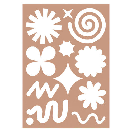 Creative School Supply Zart Shape Stencils A4 10 Sheets (5 x 2 Designs)