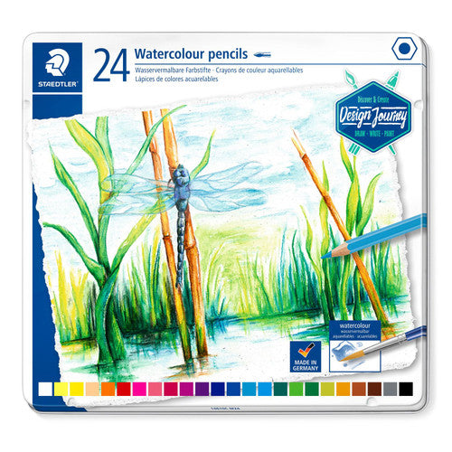 Staedtler 14610C M24 Watercolour Pencils Tin of 24