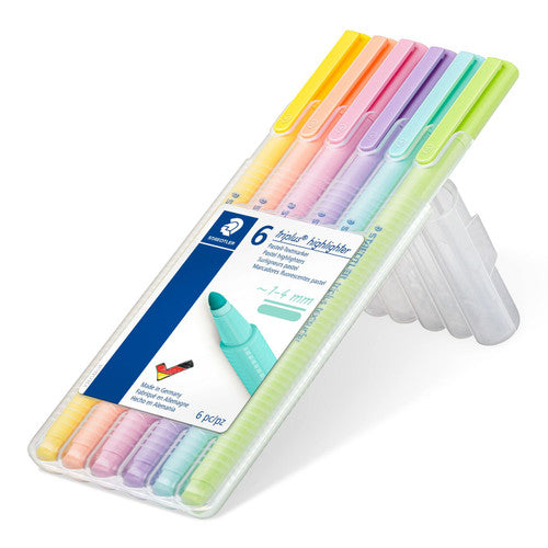 Staedtler 362 CSB6 Triplus Textsurfer Highlighter Bullet Tip 1-4mm Assorted Wallet of 6