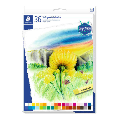 Staedtler 2430 C36 Soft Pastel Chalk Box of 36 Assorted Colours