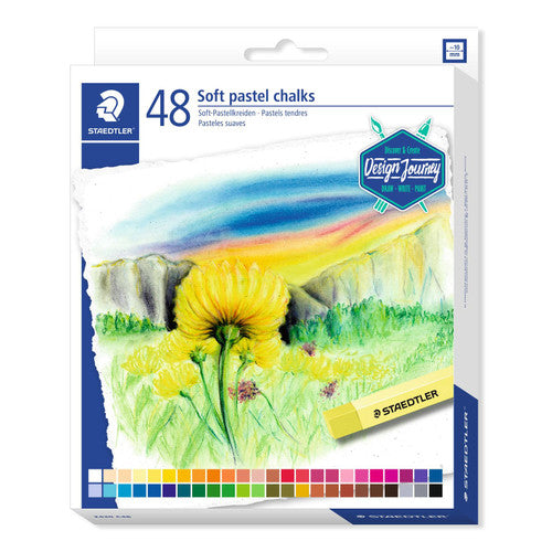 Staedtler 2430 C48 Soft Pastel Chalk Box of 48 Assorted Colours