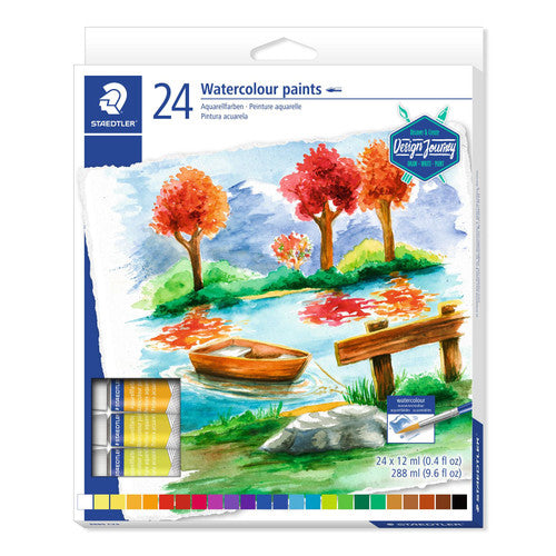 Staedtler 8880 C24 Watercolour Paint Box of 24 Assorted Colours