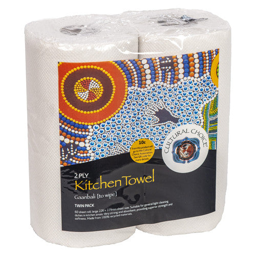 Cultural Choice Kitchen Towel 2 Ply 60 Sheets Carton of 10