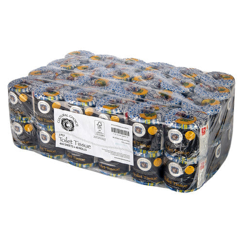 Cultural Choice Luxury Toilet Roll 2 Ply 400 Sheets Carton of 48