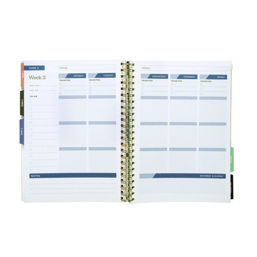 Cumberland 2026 Teacher Planner Spiral A4 Monthly View Floral