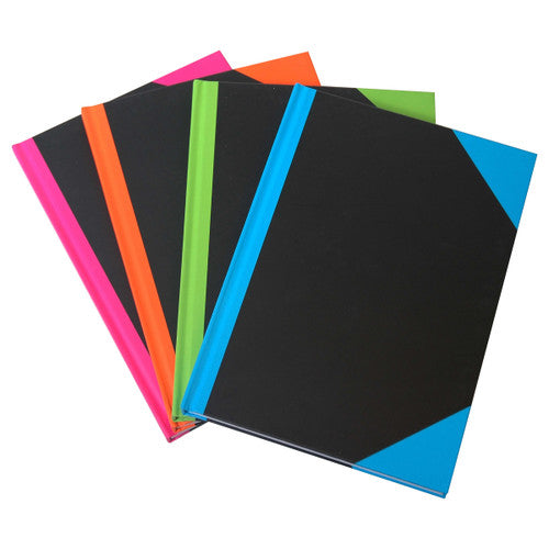 Bright R and B Notebook A5 192 Pages Assorted Colours Pack 4