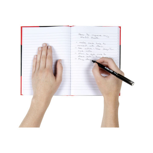 Red and Black Notebook Gloss Cover A5 100 Leaf Box 6