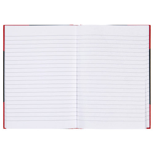 Notebook Gloss A5 200 Leaf Red and Black