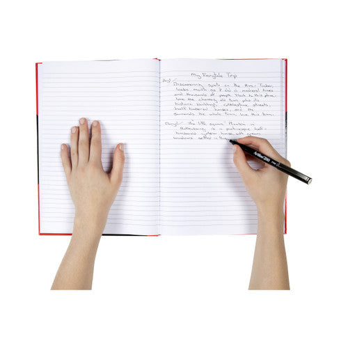Red and Black Notebook Gloss Cover A4 100 Leaf