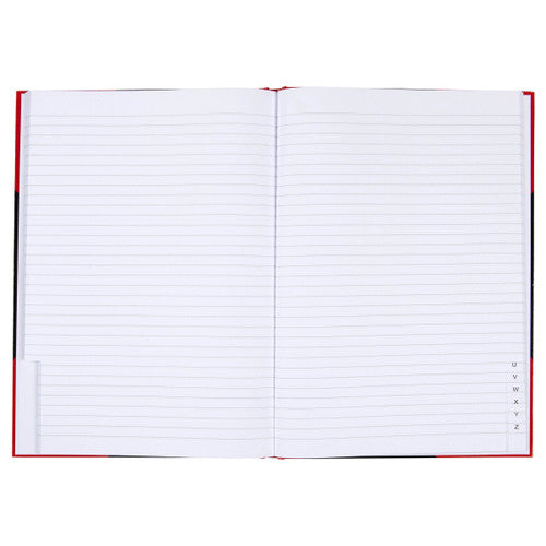 Red and Black Notebook Gloss Cover A4 100 Leaf Indexed Box 3