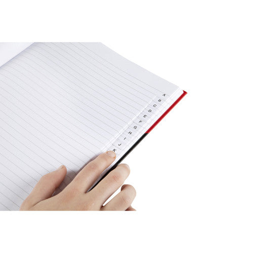 Red and Black Notebook Gloss Cover A4 100 Leaf Indexed Box 3