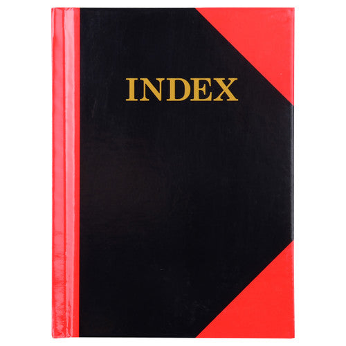 Black and Red Notebook Gloss Cover A6 100 Leaf Indexed Box 6