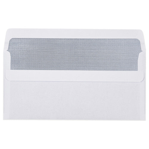 Envelope Self Seal Plain Face Secretive DL 110 x 220mm Box 500