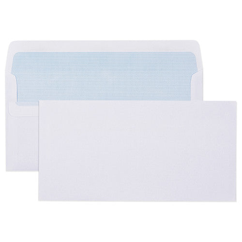 Envelope Self Seal Plain Face Secretive DLX 120 x 235mm Box 500