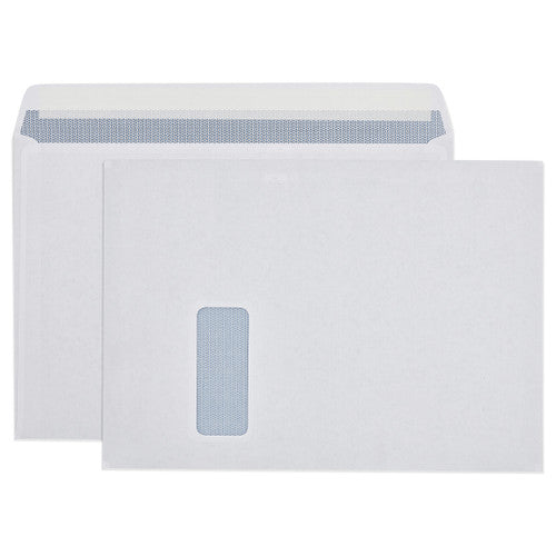Laser Envelope C4 Booklet Mailer Strip Seal Window Face Secretive White Box 250