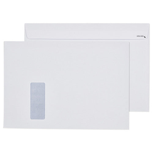 Envelope Strip Seal White Easy Open Window Secretive Mailer C4 229 x 324mm Box 250