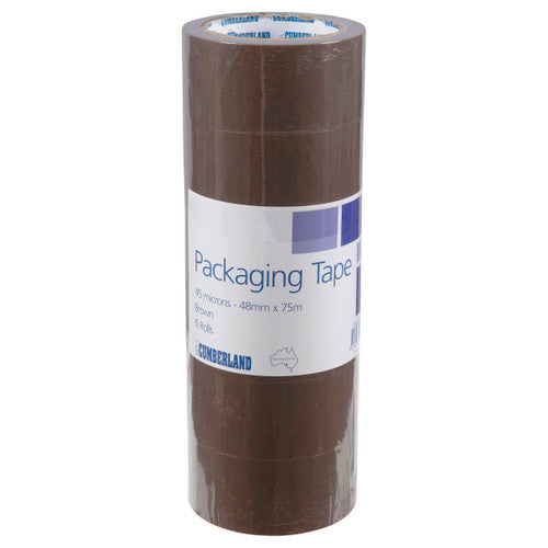 Packaging Tape 45 Micron 48mm x 75m Brown Box 6