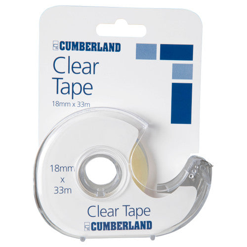 Clear Tape in Dispenser 18mm x 33m Box 12