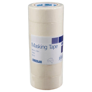 Masking Tape 48mm x 50m White Pack 6