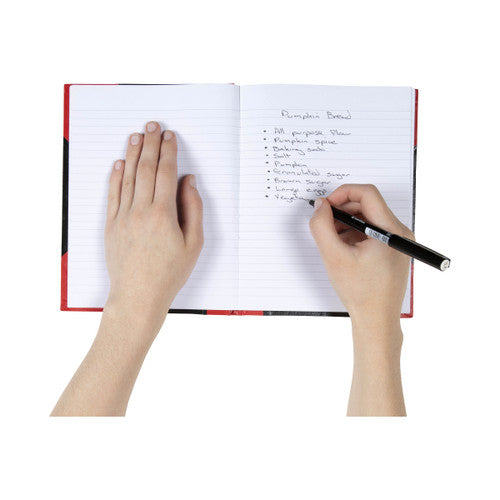 Red and Black Notebook A5 100 Leaf Ruled