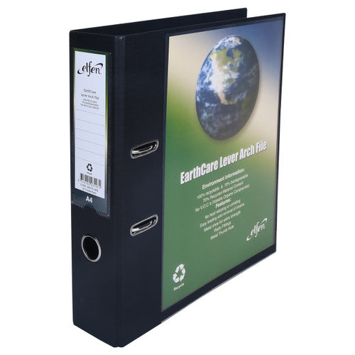Earthcare Insert Lever Arch File A4 Black