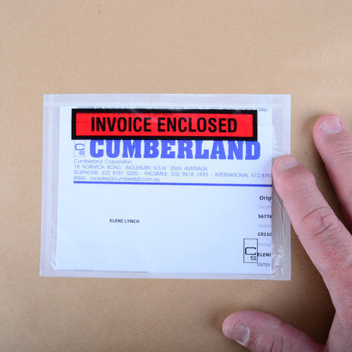 Packaging Envelope Invoice Enclosed 155 x 115mm Box 100