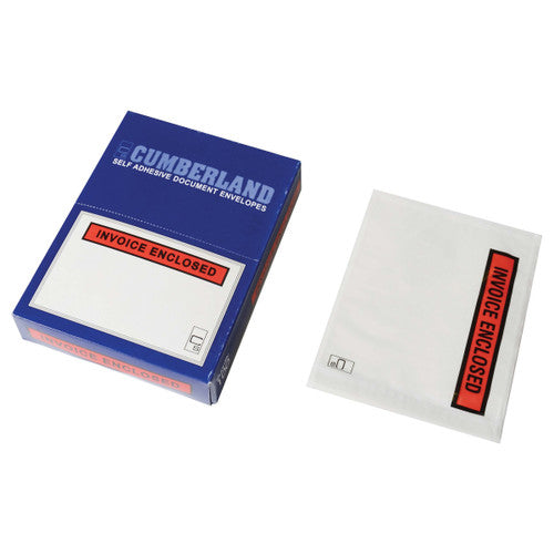 Packaging Envelope Invoice Enclosed 155 x 115mm Box 100