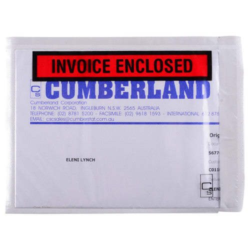 Packaging Envelope Invoice Enclosed 155 x 115mm Box 1000